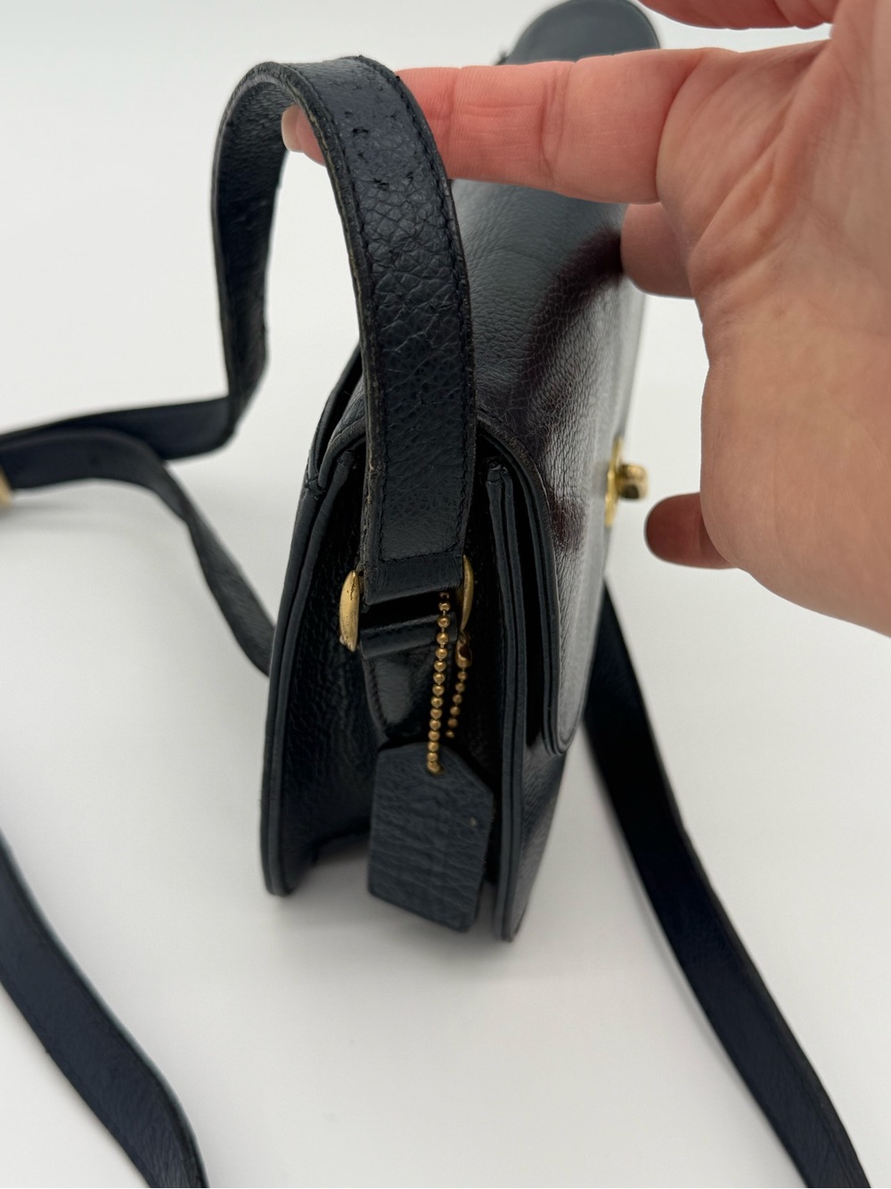 Coach 4400 Navy Leather Crossbody USA Made Classic Madison Spence Legacy Vintage - Picture 5 of 16